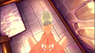 (ٹریپ) ایلویش نوکرانی آپ کو اپنا چہرہ دھونے میں مدد کرتی ہے۔